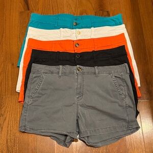 Lot of 5 American Eagle Outfitters Midi shorts with stretch size 16